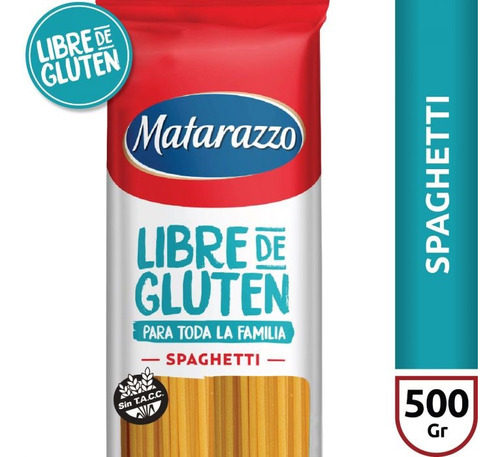 Oferta! Fideos Spaghetti Sin Gluten Sin Tacc Matarazzo 500g.