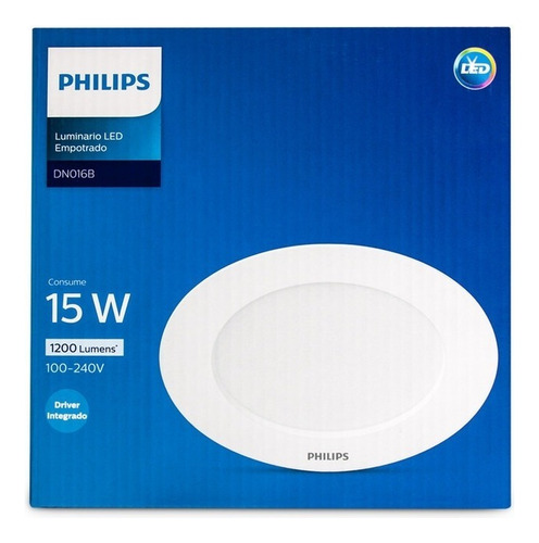 Foco Led Empotrado Philips Dn016b Redondo - Luz Fría Luz Blanca Fría