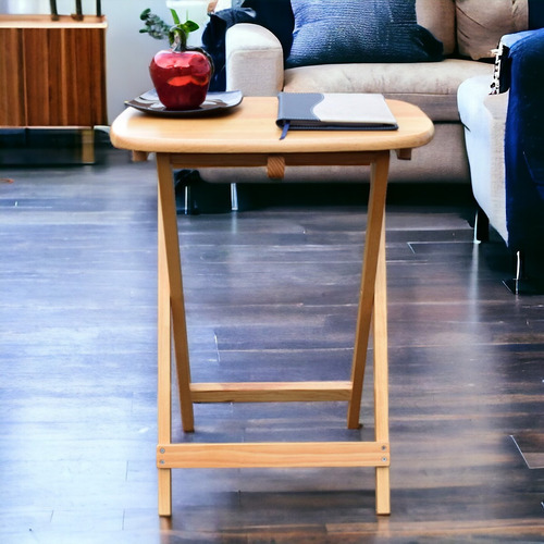 Mesa Plegable De Servicio Minimalista Hogare Color Oval Aile
