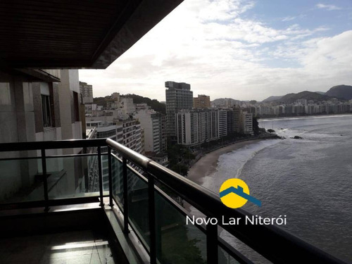 Imagem 6 de 15 de Magnifica Cobertura Triplex Frente Total Para O Mar No Ingá - 154