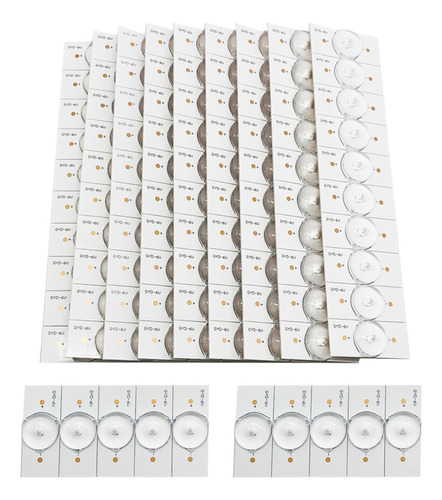 Kkmoon 100pcs 6v Smd Lámpara Perlas Con Lente Óptica Fliter