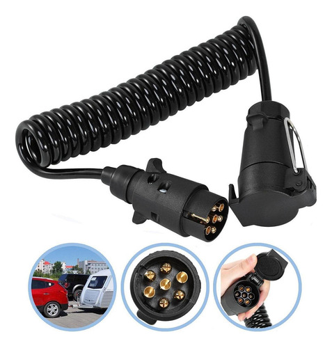 Cable De Extensión Para Remolque, 7 Pines, Fácil 3m