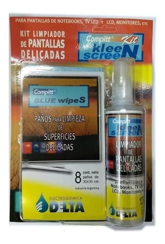 Kit Compitt Kleen Screen Delta Limpieza Pantallas 120cc + 8p