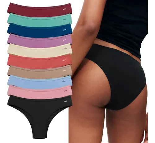 Alove Kit 10 Calcinhas Biquíni Algodão Femininas Conforto