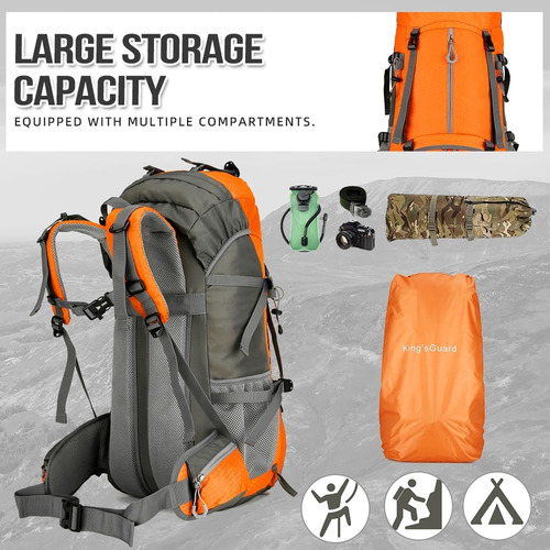 Mochila De Senderismo Kingsguard De 60 L, Mochila Para Para