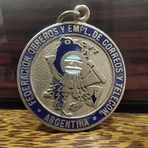 Antigua Medalla Federación Obreros Y Empleados De Correo Arg