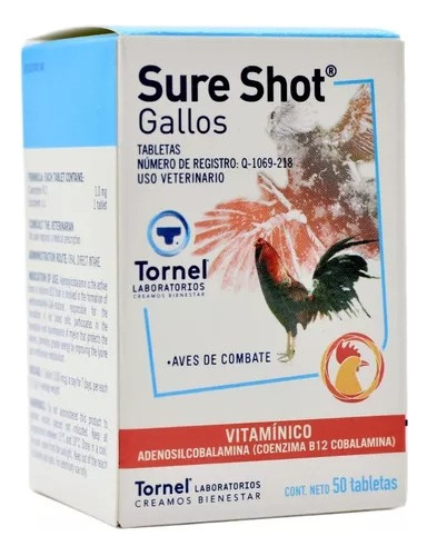 Sure Shot Vitaminas Energizantes Para Gallos 50 Tab Tornel