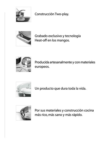 Imagen 4 de 10 de Batería De Cocina Perdura, Línea Aniversario 18 Piezas