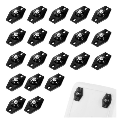 20x Mini Ruedas Giratorias Ruedas Adhesivas Ruedas Universal