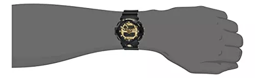 Casio G Shock GA710GB-1A Reloj deportivo de cuarzo de caucho negro para  hombre, Reloj analógico, digital