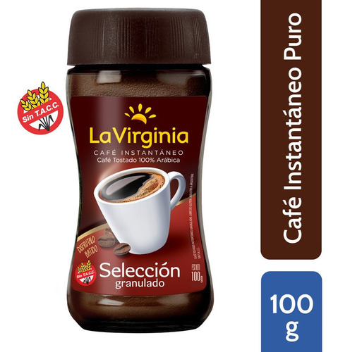 Cafe Instantaneo La Virginia Seleccion Tostado Frasco 100 Gr