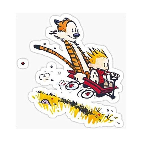 Calvin And Hobbes Bill Watterson - Adhesivo Gráfico - Imperm