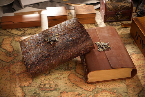 Original Handmade Sketchbook, Head Cowhide Creative Vintage