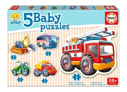 Juego De Mesa Baby Puzzle Vehiculos