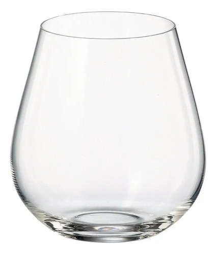 Copa Copón Sin Pie Cristal Bohemia Columba 380ml Set X 6