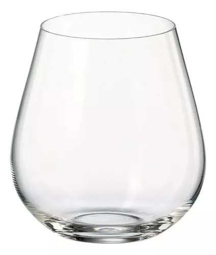 Vasos Altos Cristal Colores Bohemia Original 350ml Cajax6