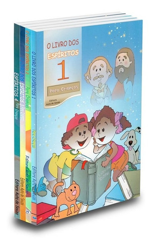 Imagem 2 de 5 de Kit O Livro Dos Espíritos Para Crianças - Volume 1,2,3 E 4