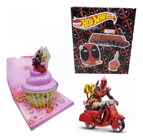 Hot Wheels Sdcc Deadpool Scooter Cupcake Marvel Original