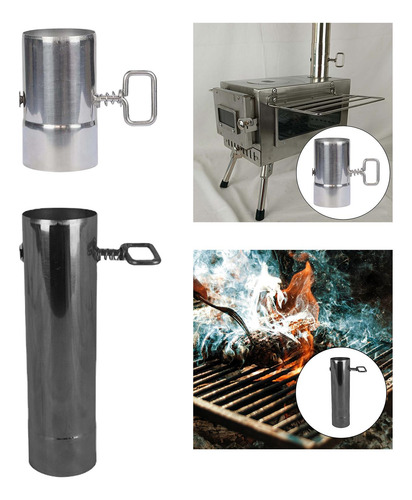 Tubo De Estufas De 2 Uds Con Tubo De Extensión De Chimenea
