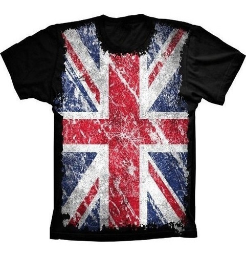 Camiseta Estilosa 3d Fullprint - Bandeira Da Inglaterra