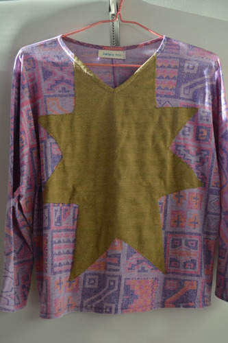 Remera Manga Larga Juana De Arco Camiseta Manga Murciélago