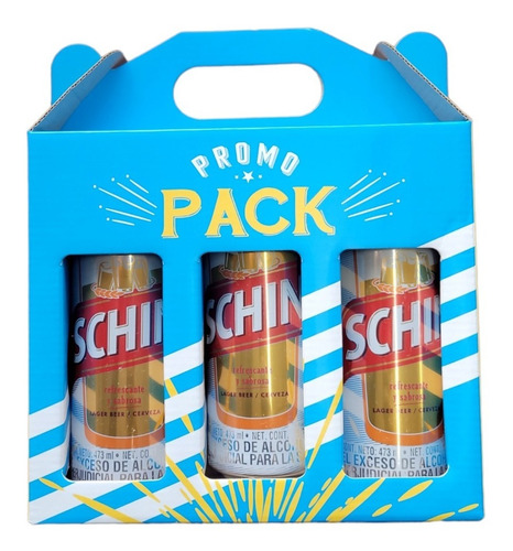 Pack La Celeste X3u Cerveza Schin Lata 473ml 