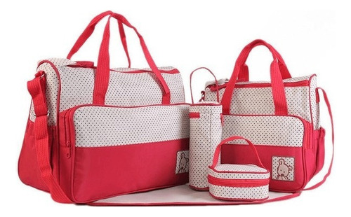 Kit Pañaleras Bolsos Maternales Modernos Para Bebes 5 Piezas