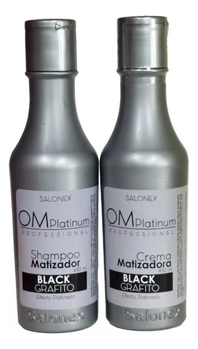 Pack Shampoo Y Crema Matizadoras Grafito, 450ml Om