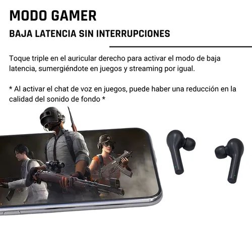 Auricular Bluetooth Gaming Tws T5 Negro Qcy By Xiaomi Negro