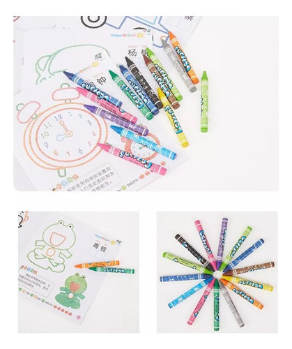 Conjunto De Desenho Infantil De 208 Peças Lápis Colorido Can