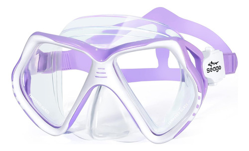 Gafas De Natacion Seago Para Ninos Con Cubierta Nasal, Ma...