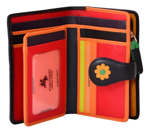 Visconti Spanish Ds-82 - Billetera Para Mujer, Diseno Floral
