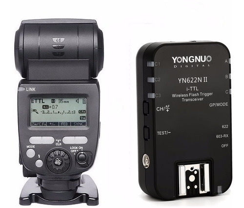 Yongnuo Flash Yn-685 Ittl P/ Nikon + Radio Yn622 Nii + Envío