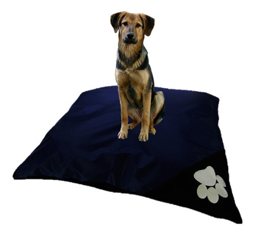 Cama Colchón Lavable Para Mascotas Gigante Color Azul oscuro