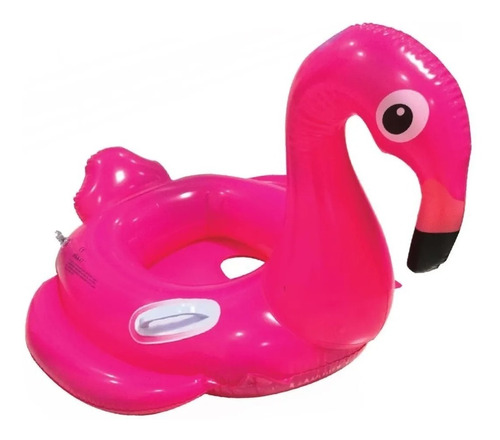 Boia Com Fralda Inflável Infantil Piscina Mar Bebê Flamingo