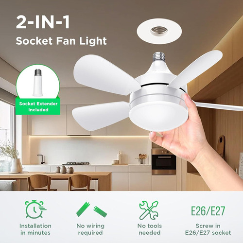 Ventiladores De Techo Con Luces Y Control Remoto - Luz De Ve
