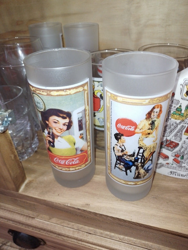 Vasos De Colección Memorabilia Vintage Coca Cola 90' 