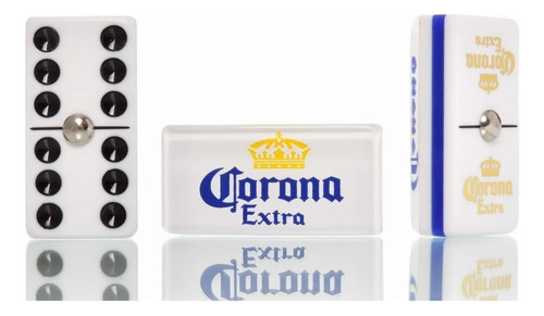 Domino Corona Extra Blanco / Domino Modelo Especial Azul