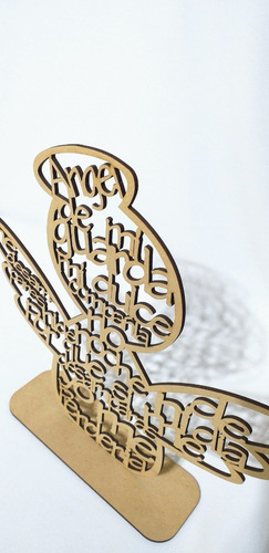 Imagen 4 de 10 de Souvenir Angel De La Guarda 15cm X 20u- Mdf / Fibrofacil