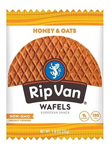 Wafels Snack-rip Van Wafels, Miel Y Avena, 12 Count