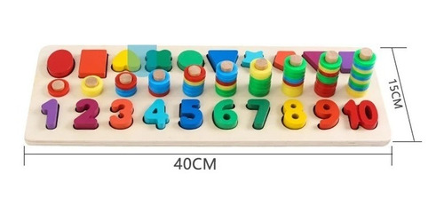 Set Matemáticas Puzzle Numero Y Cantidades Calculo Niños