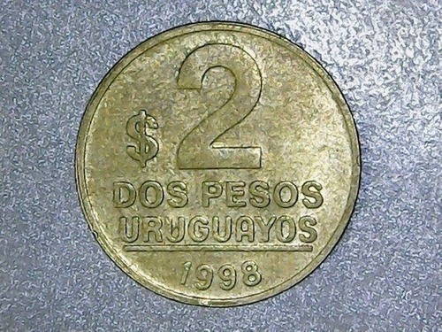 Moneda Uruguay 2 Pesos 1998