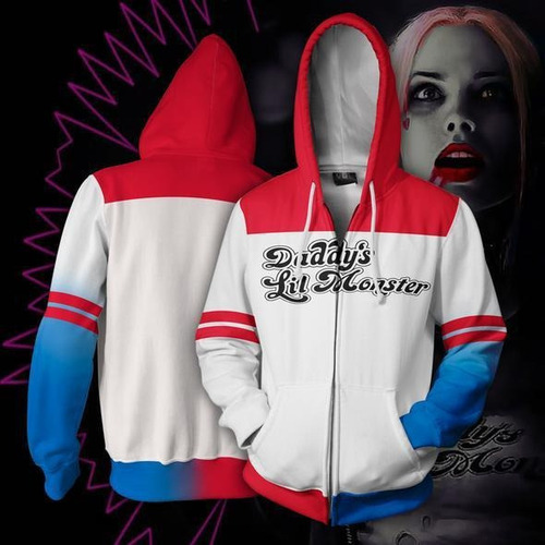 Suicide Squad Harley Quinn Sudaderas Halloween Disfraz Adult