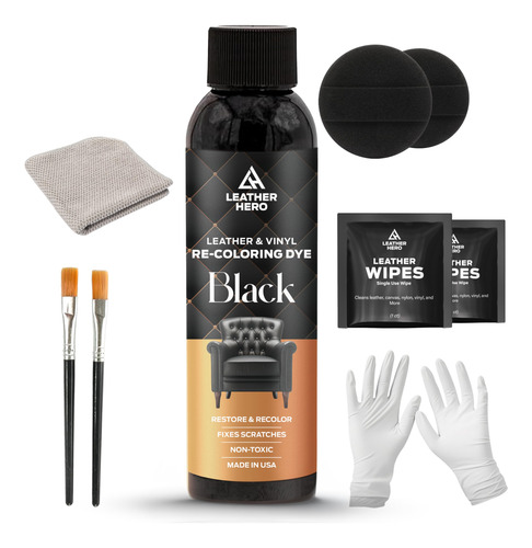 Leather Restorer Leather Hero, Color Negro, Para Sofás, 120