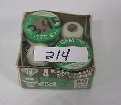 Gem Qty 4 Kant-tamp 30amp Type S Fuse Nib Qpp