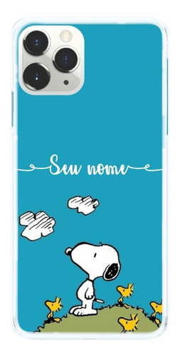 Imagem 1 de 1 de Capinha Compatível Samsung iPhone Motorola Snoopy Com Nome