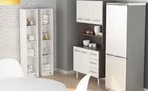 Comprar Estanterias Alacena Melamina 4 Estantes Ideal Poco Espacio 