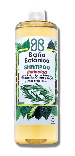Shampoo Baño Botanico Extracto De Romero (anticaida)  1 Lt