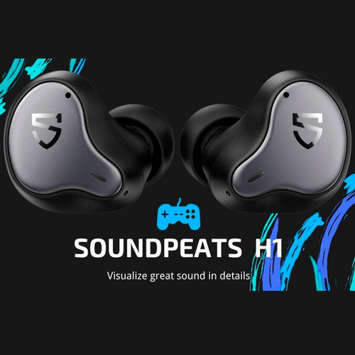 Imagen 7 de 10 de Auricular Bluetooth Soundpeats H1 Gamer Premium Alta Gama