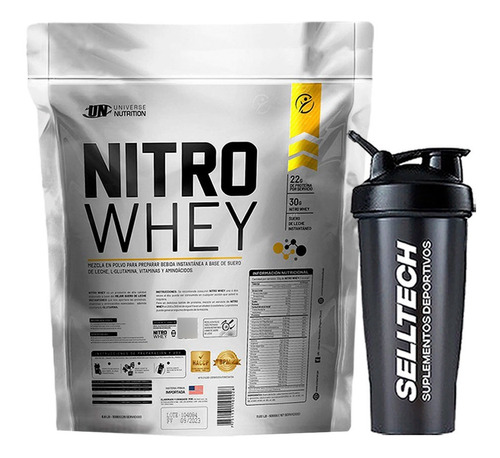 Proteína Universe Nutrition Nitro Whey 5kg Chocolate +shaker